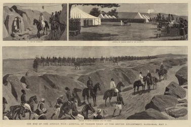 The End of the Afghan War, Arrival of Yakoob Khan at the British Encampment, Gandamak, 8 May